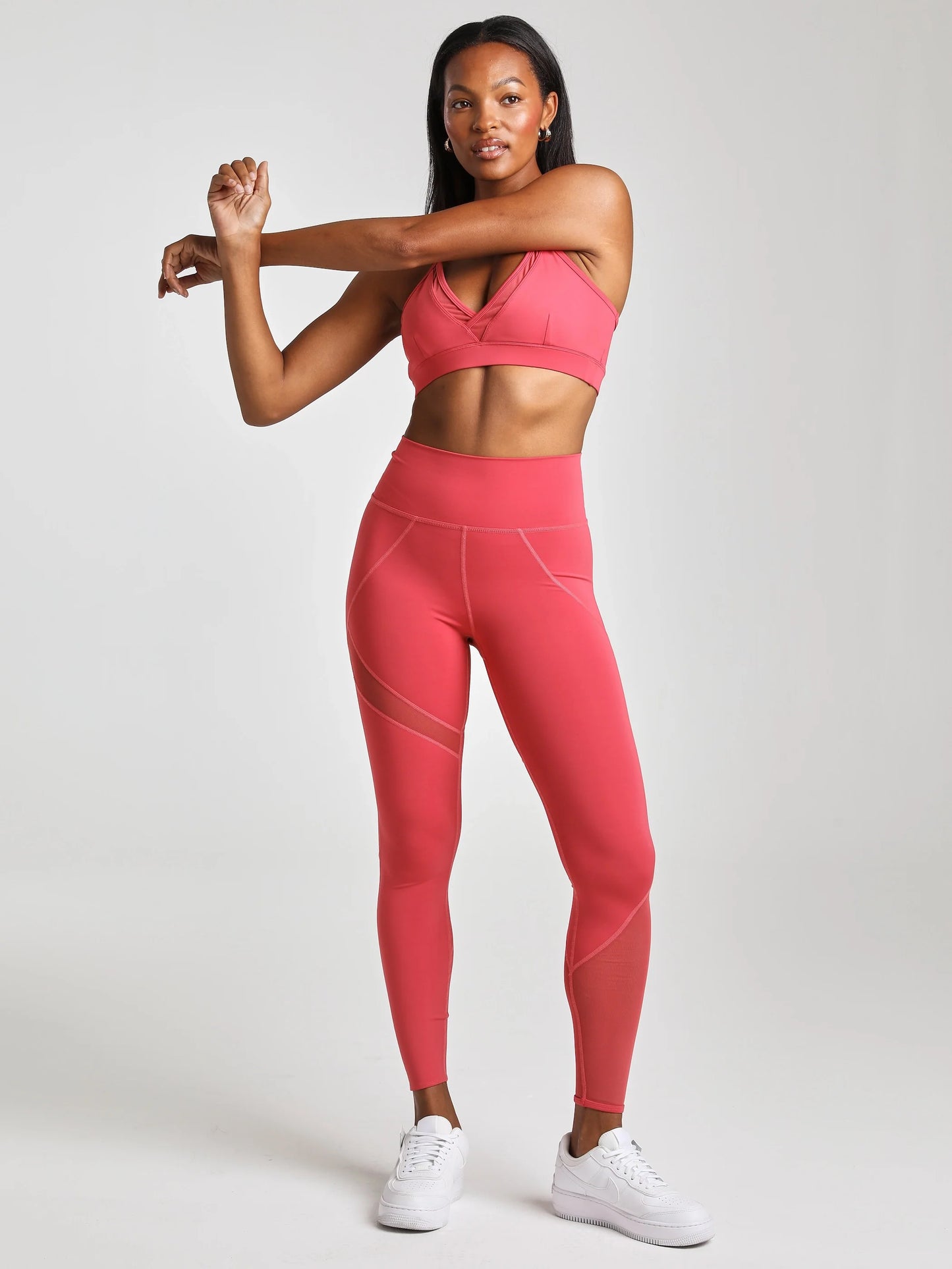 Mesh Panel Legging - Vintage Rose | Losano | Evolve Fit Wear