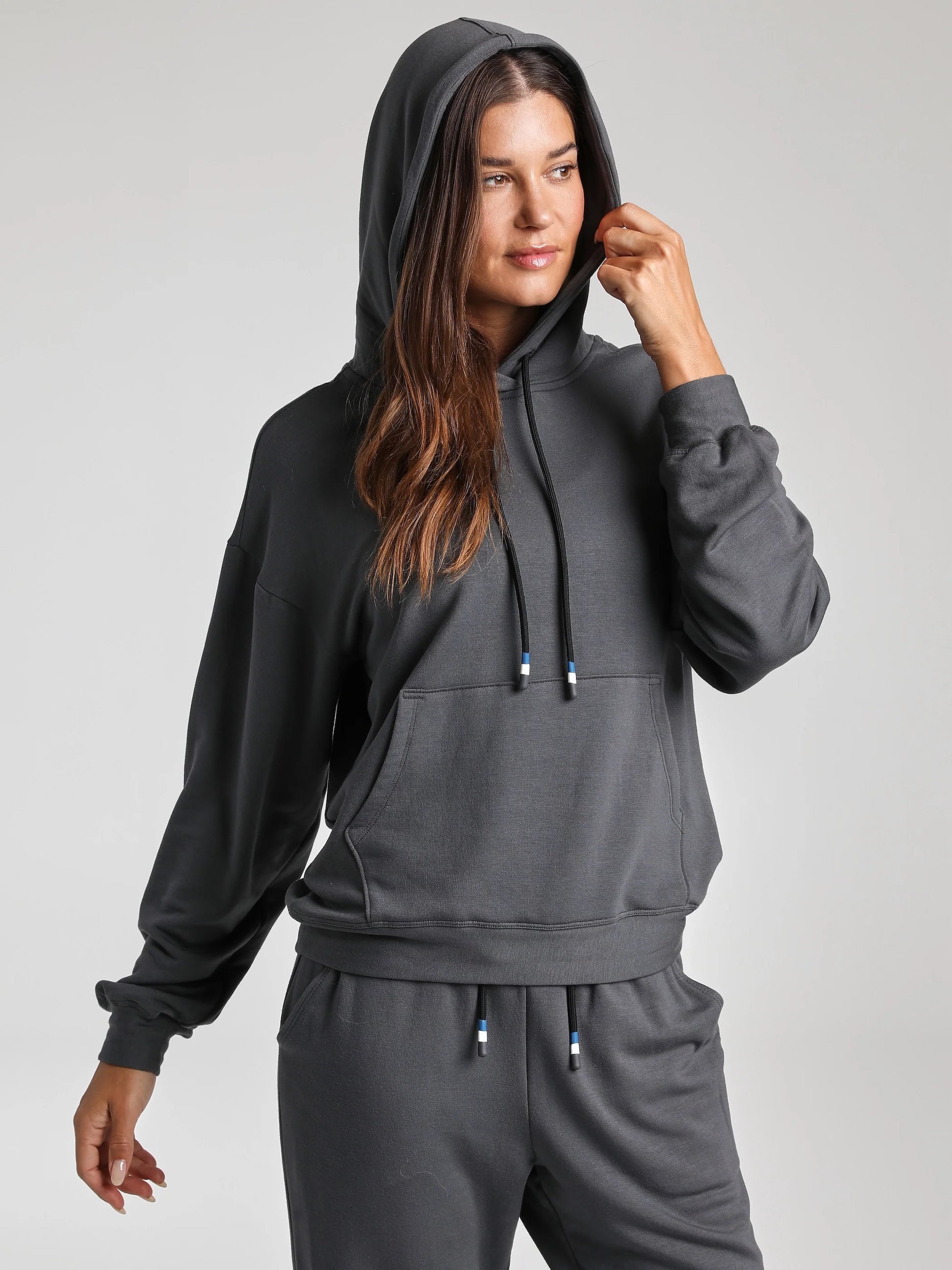 Tenderblend Monterey Hoodie - Charcoal | Losano | Evolve Fit Wear