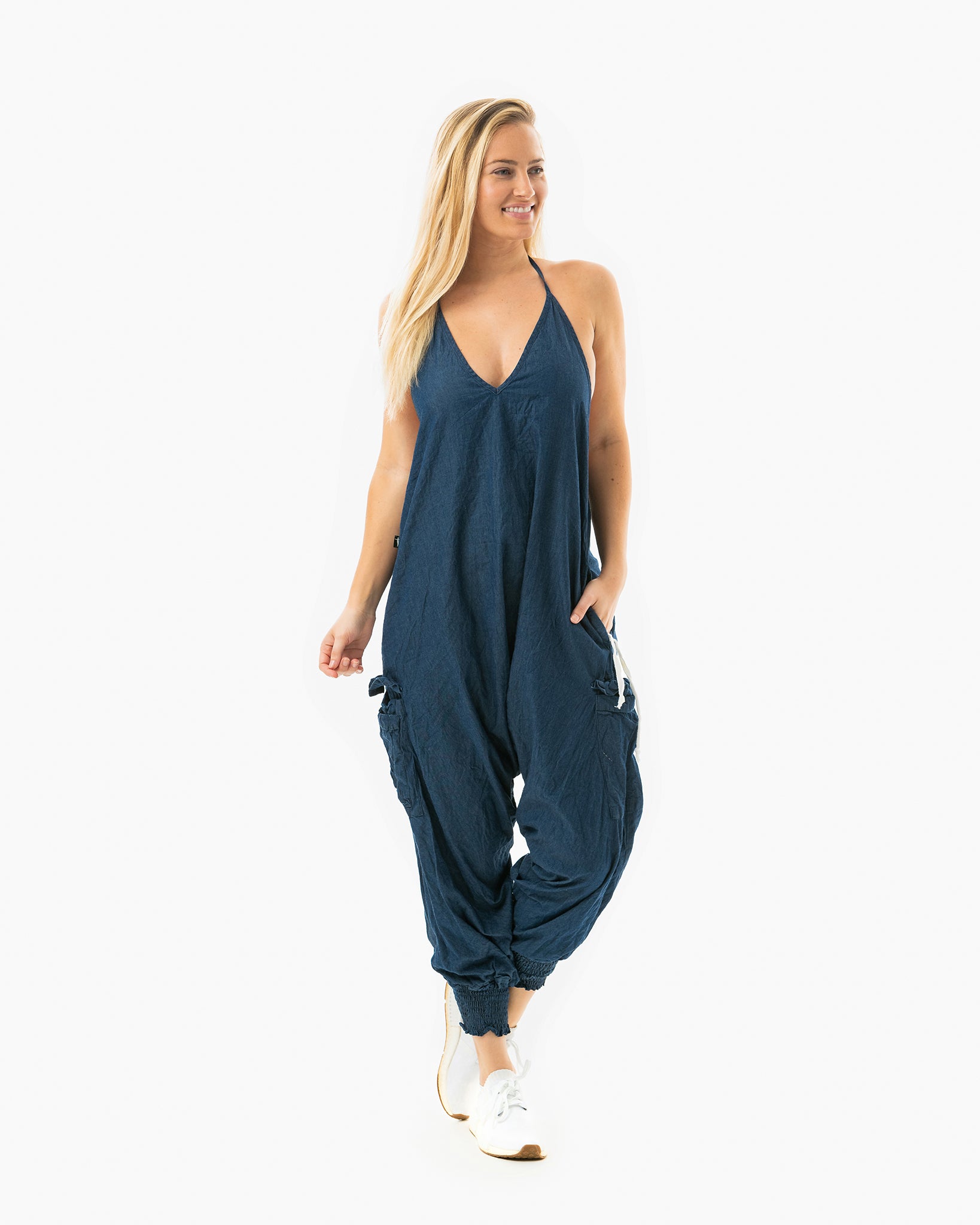 Jean Harem Jumpsuit | Buddha Pants® | Evolve Fit Wear