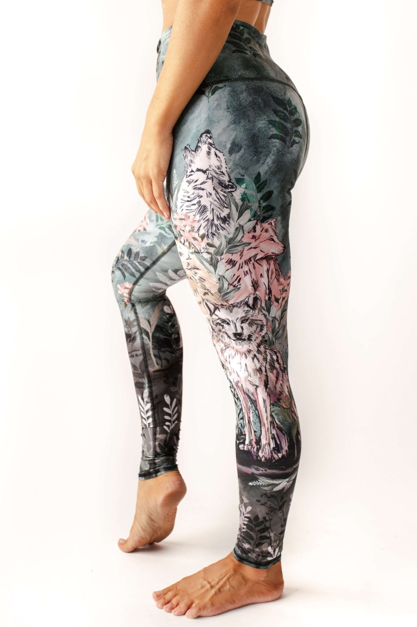La Loba Printed Yoga Leggings | Yoga Democracy | Evolve Fit Wear