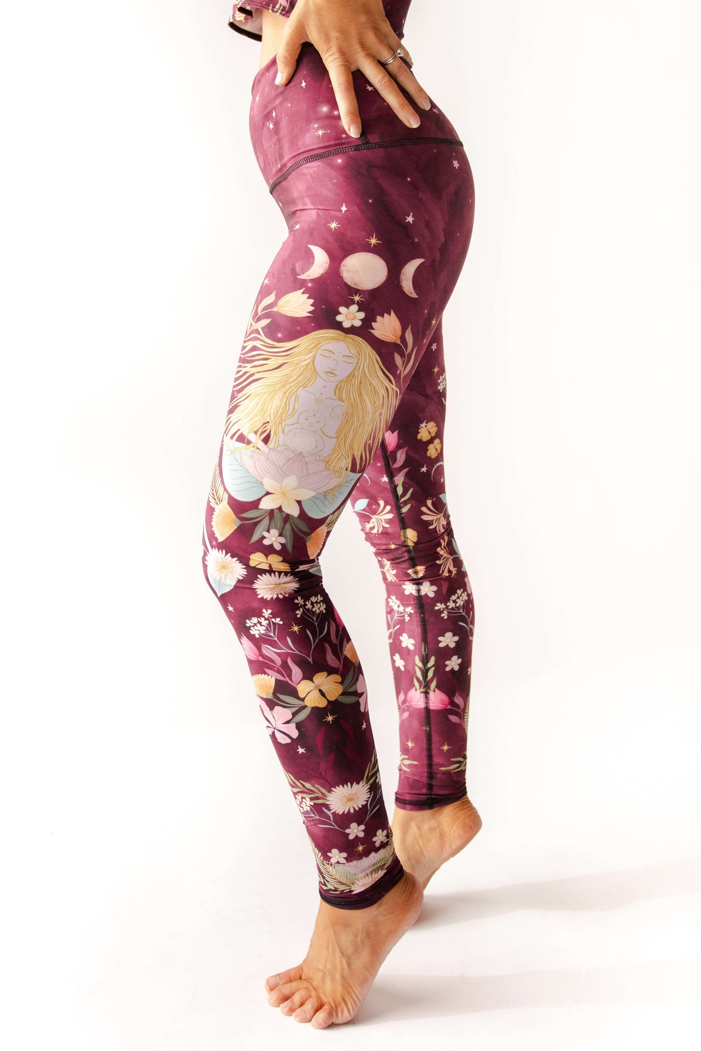 The Creator Printed Yoga Leggings | Yoga Democracy | Evolve Fit Wear