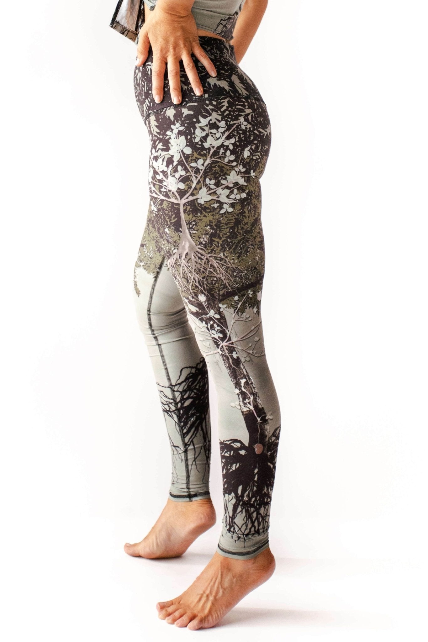 Transformation Printed Yoga Leggings | Yoga Democracy | Evolve Fit Wear