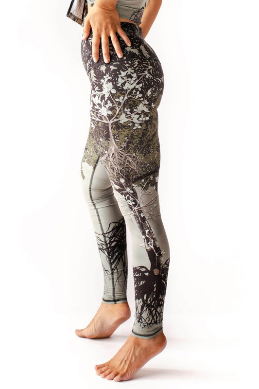 Transformation Printed Yoga Leggings | Yoga Democracy | Evolve Fit Wear