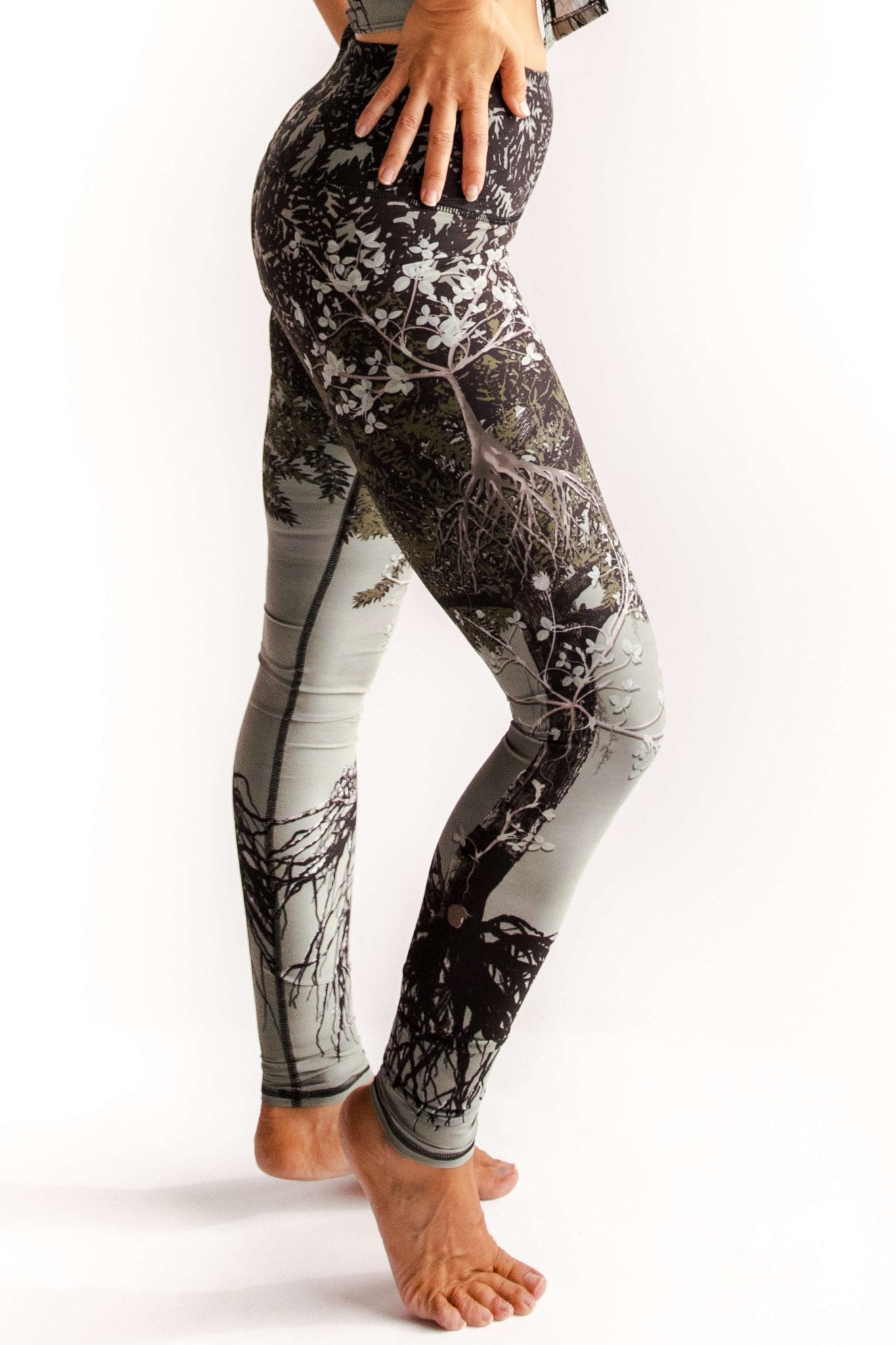 Transformation Printed Yoga Leggings | Yoga Democracy | Evolve Fit Wear
