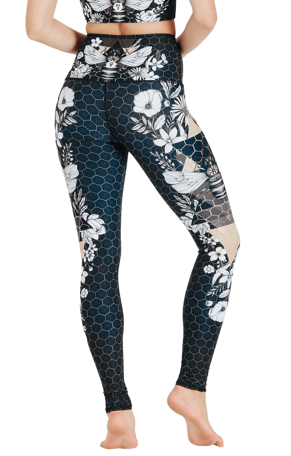 Beeloved Blackout Printed Yoga Legging | Yoga Democracy | Evolve Fit Wear