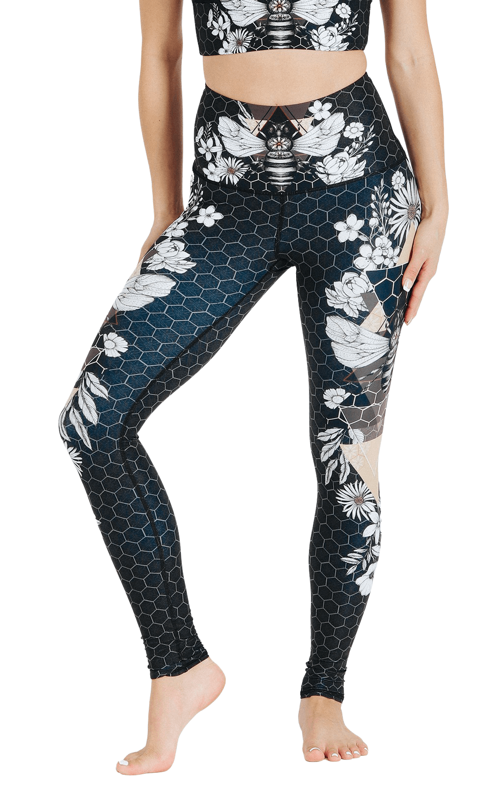 Beeloved Blackout Printed Yoga Legging | Yoga Democracy | Evolve Fit Wear