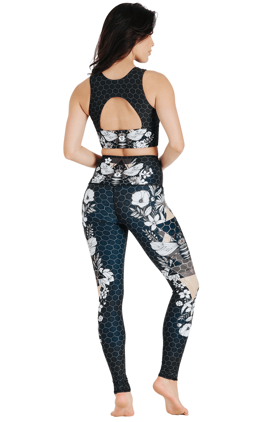 Beeloved Blackout Printed Yoga Legging | Yoga Democracy | Evolve Fit Wear
