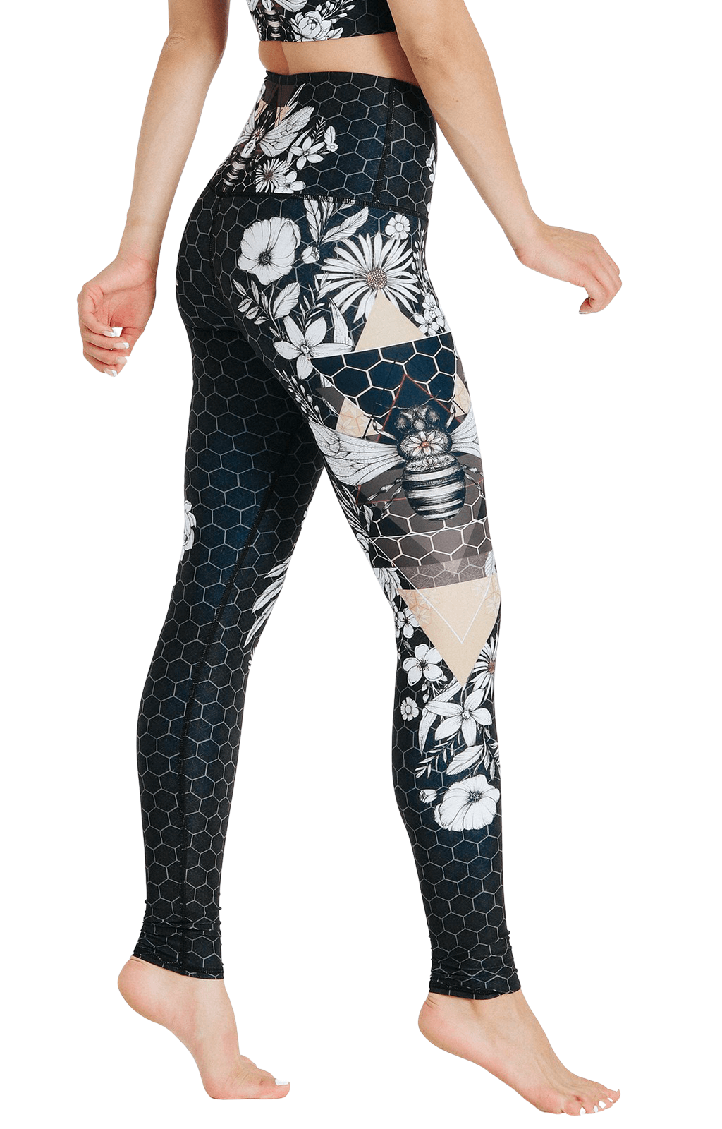 Beeloved Blackout Printed Yoga Legging | Yoga Democracy | Evolve Fit Wear