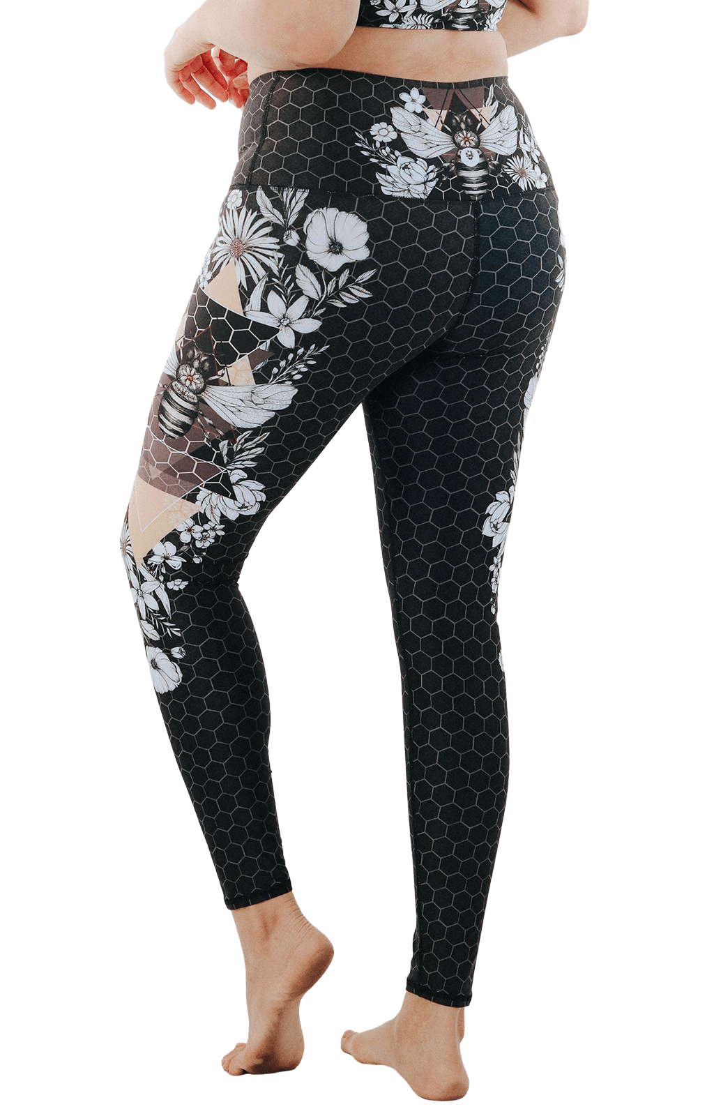 Beeloved Blackout Printed Yoga Legging | Yoga Democracy | Evolve Fit Wear