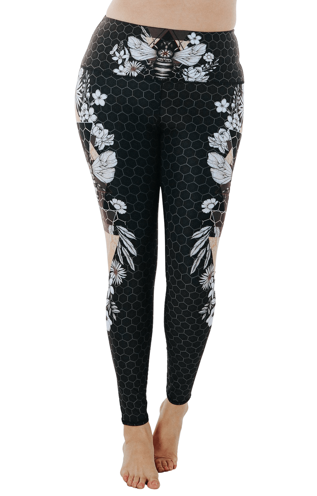 Beeloved Blackout Printed Yoga Legging | Yoga Democracy | Evolve Fit Wear