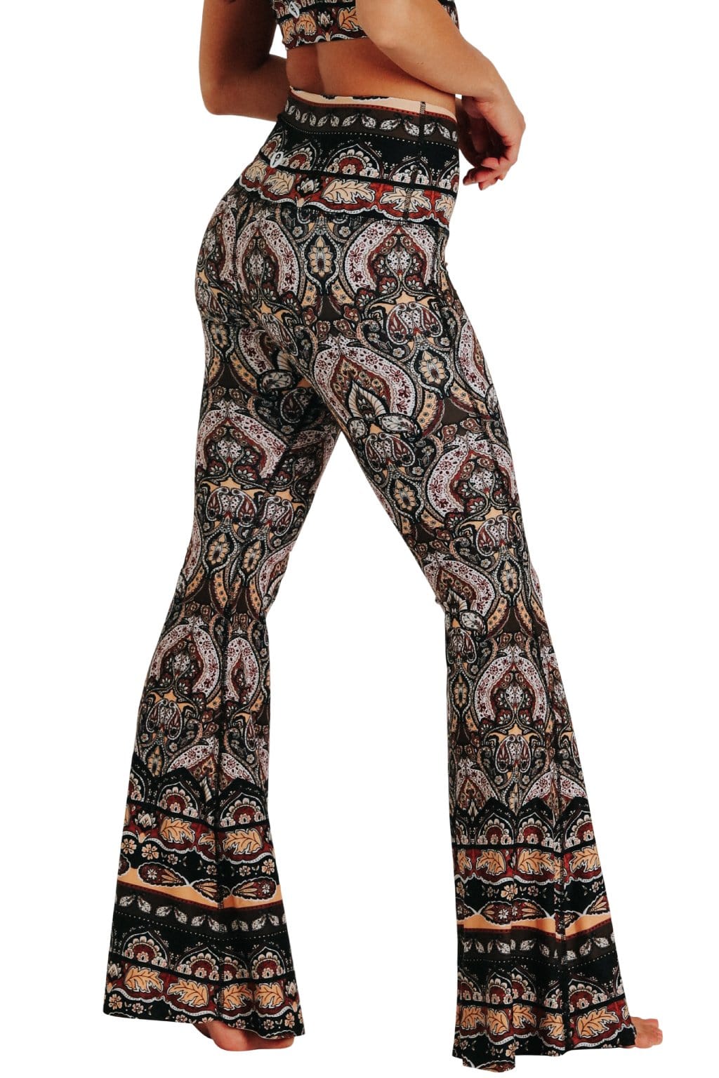 Espresso Yourself Printed Bell Bottoms | Yoga Democracy | Evolve Fit Wear