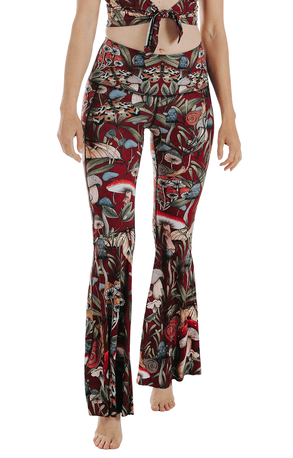 Fun Gal Printed Bell Bottoms | Yoga Democracy | Evolve Fit Wear
