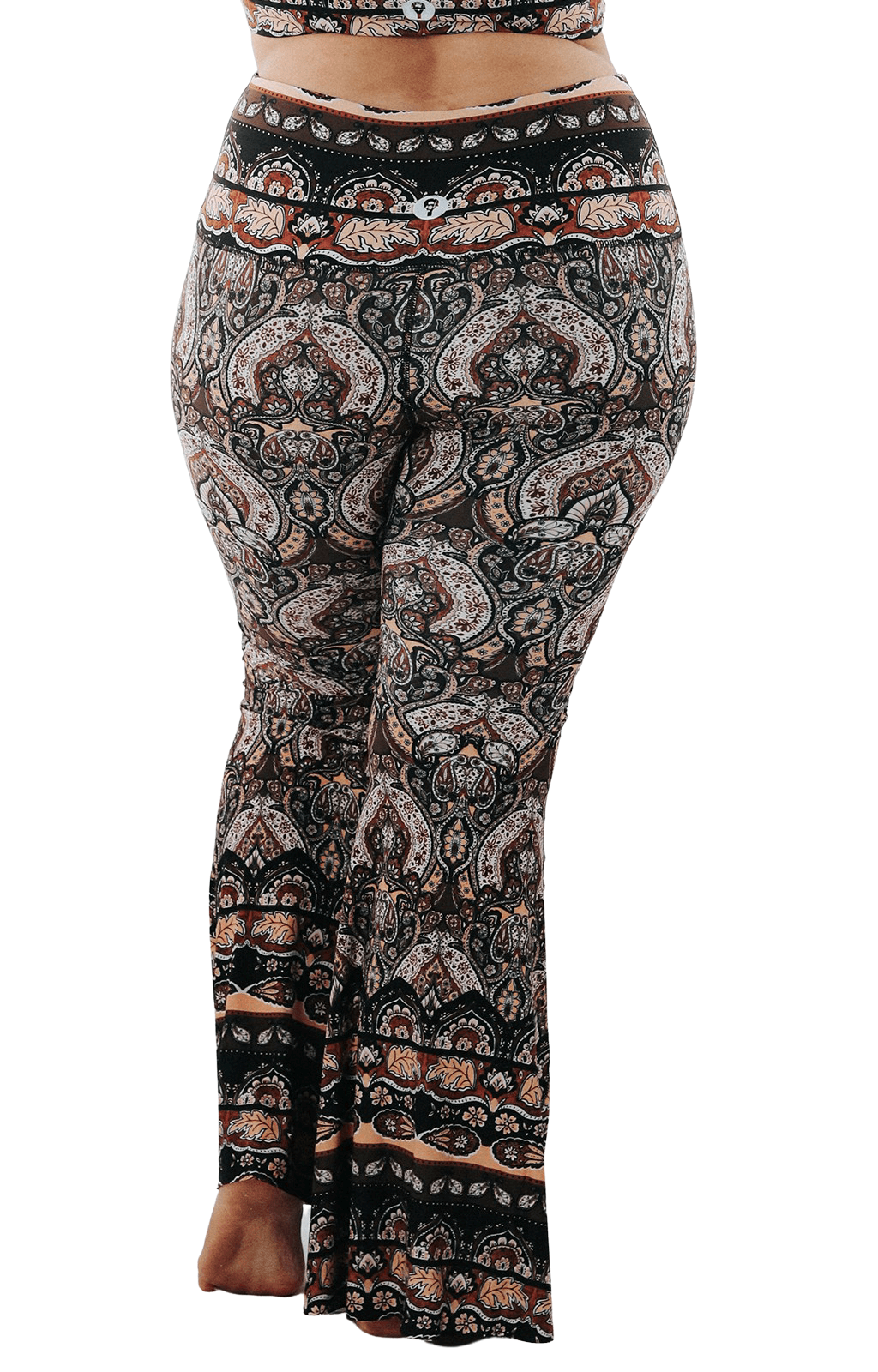 Espresso Yourself Printed Bell Bottoms | Yoga Democracy | Evolve Fit Wear