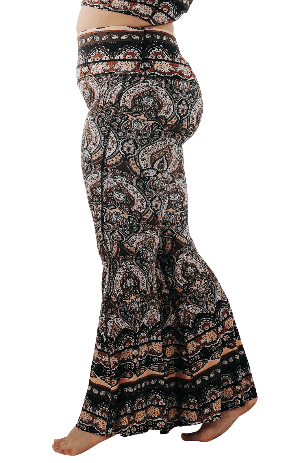 Espresso Yourself Printed Bell Bottoms | Yoga Democracy | Evolve Fit Wear