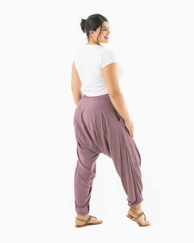 drop crotch pants#color_lavender