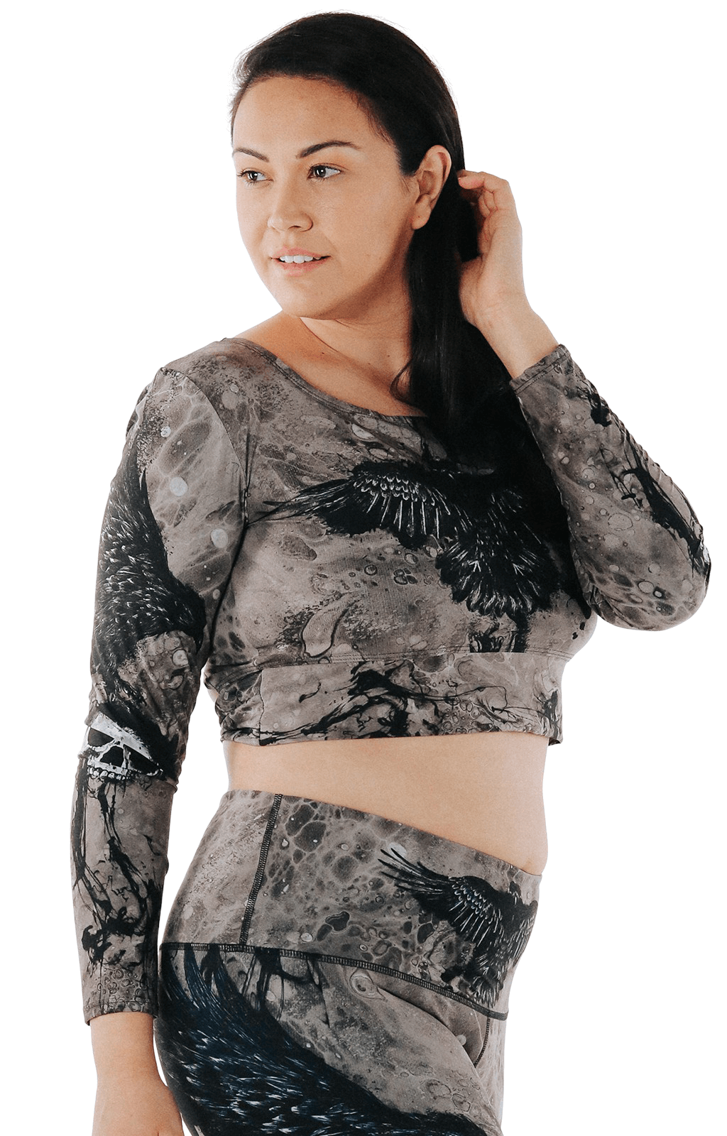 Ballet Barre Long Sleeve in The Raven | Yoga Democracy | Evolve Fit Wear