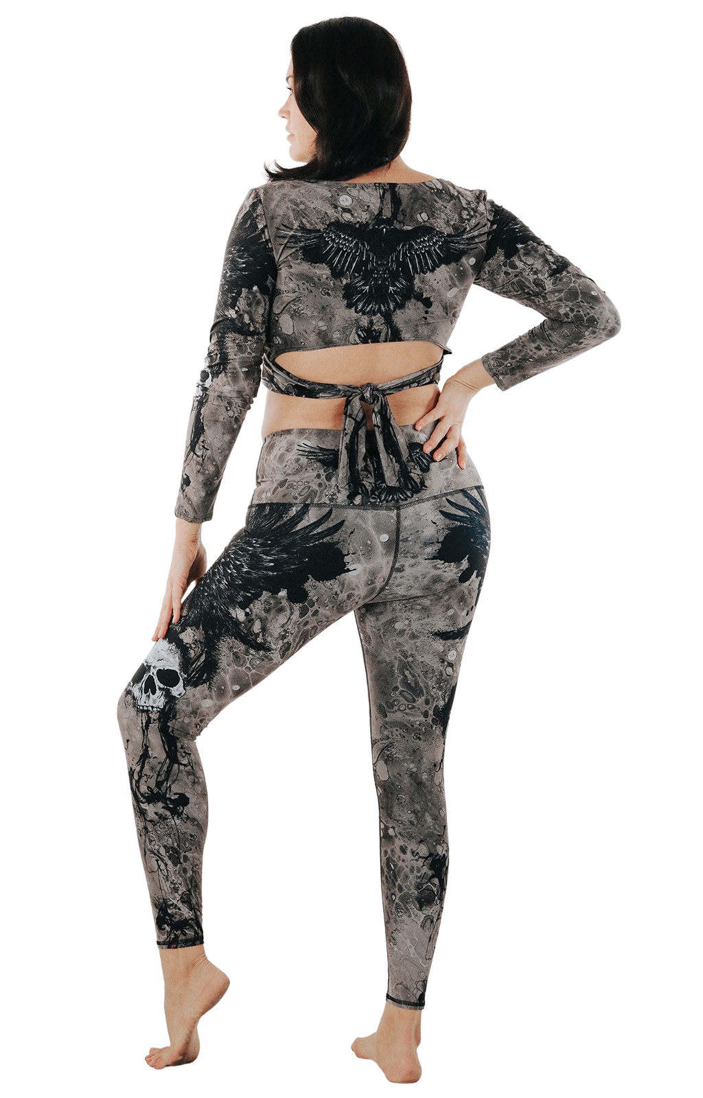 Ballet Barre Long Sleeve in The Raven | Yoga Democracy | Evolve Fit Wear