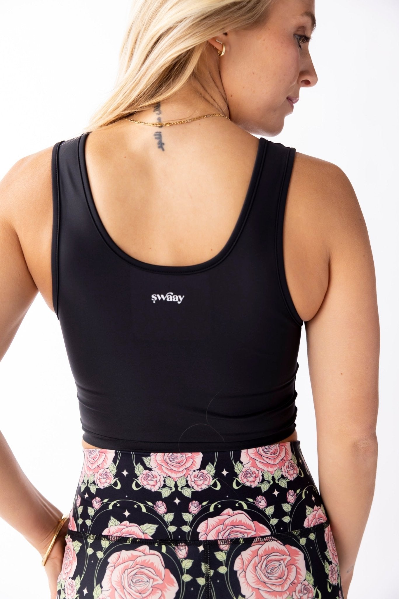 Simple Crop Top - Black | swaay | Evolve Fit Wear
