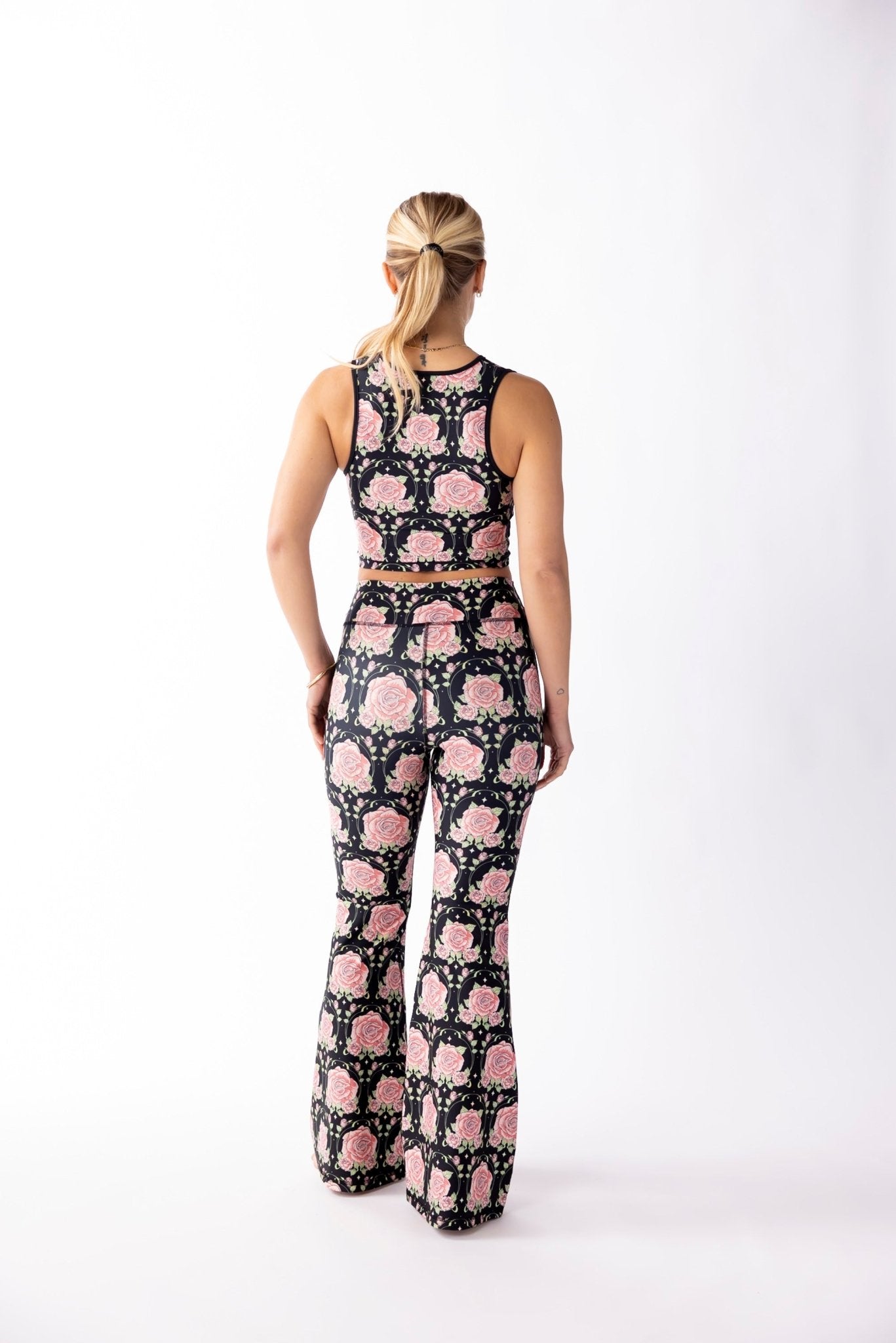 Flare Pants - Midnight Rose | Swaay | Evolve Fit Wear