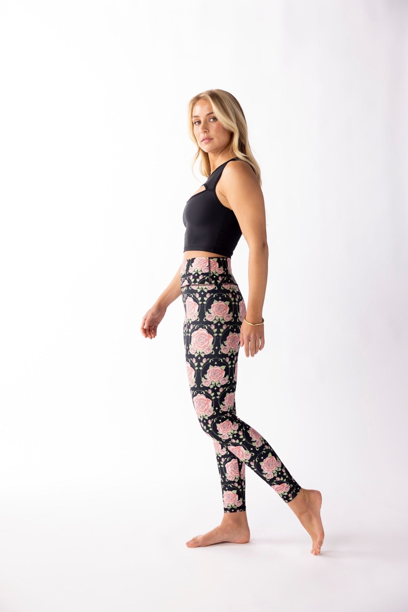 Leggings - Midnight Rose | Swaay | Evolve Fit Wear