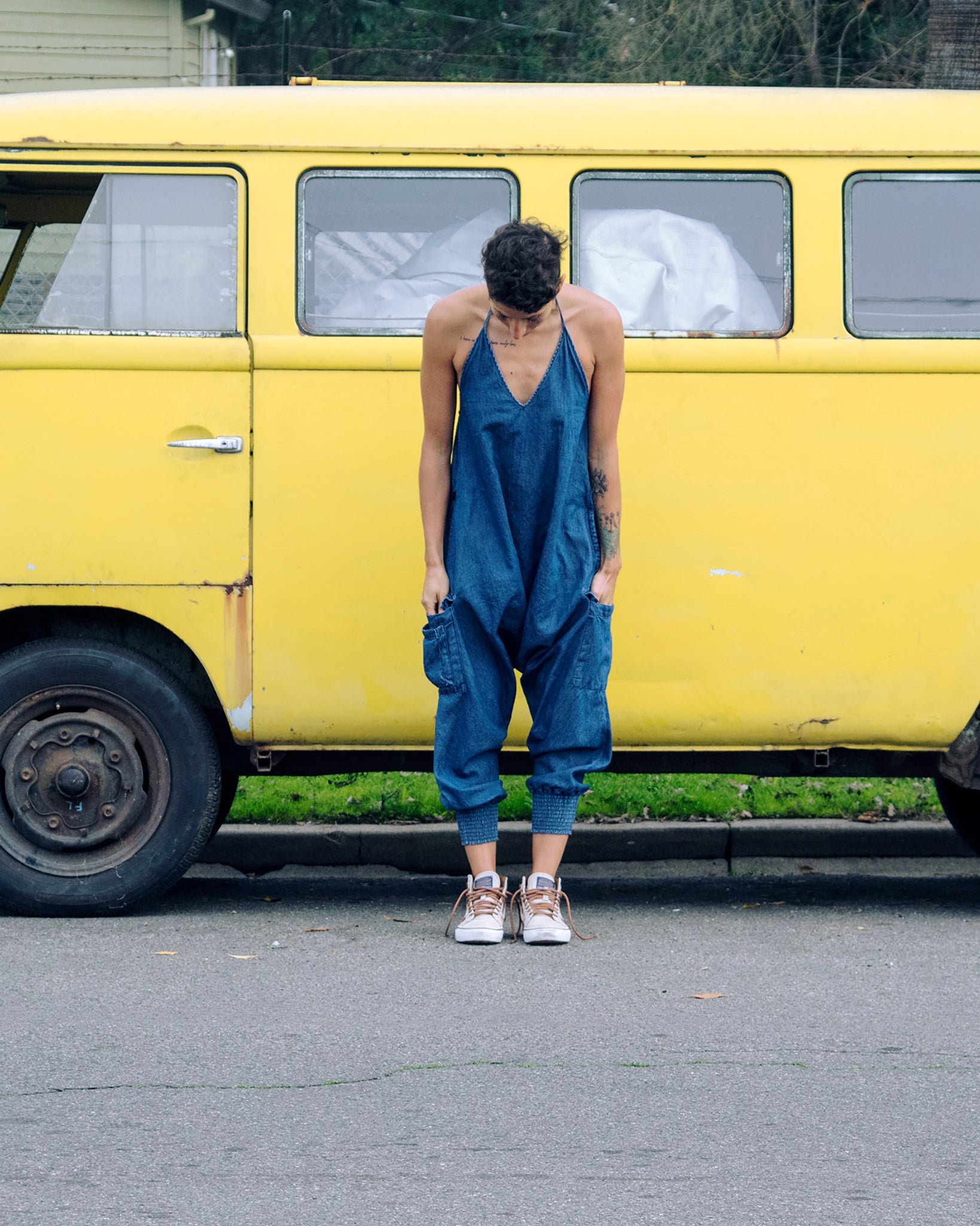 Jean Harem Jumpsuit | Buddha Pants® | Evolve Fit Wear