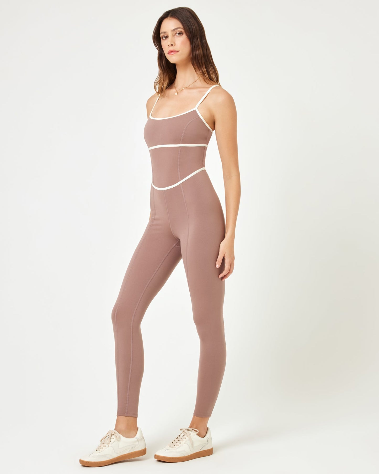 Ace Jumpsuit - Fawn/Cream | LSPACE | Evolve Fit Wear