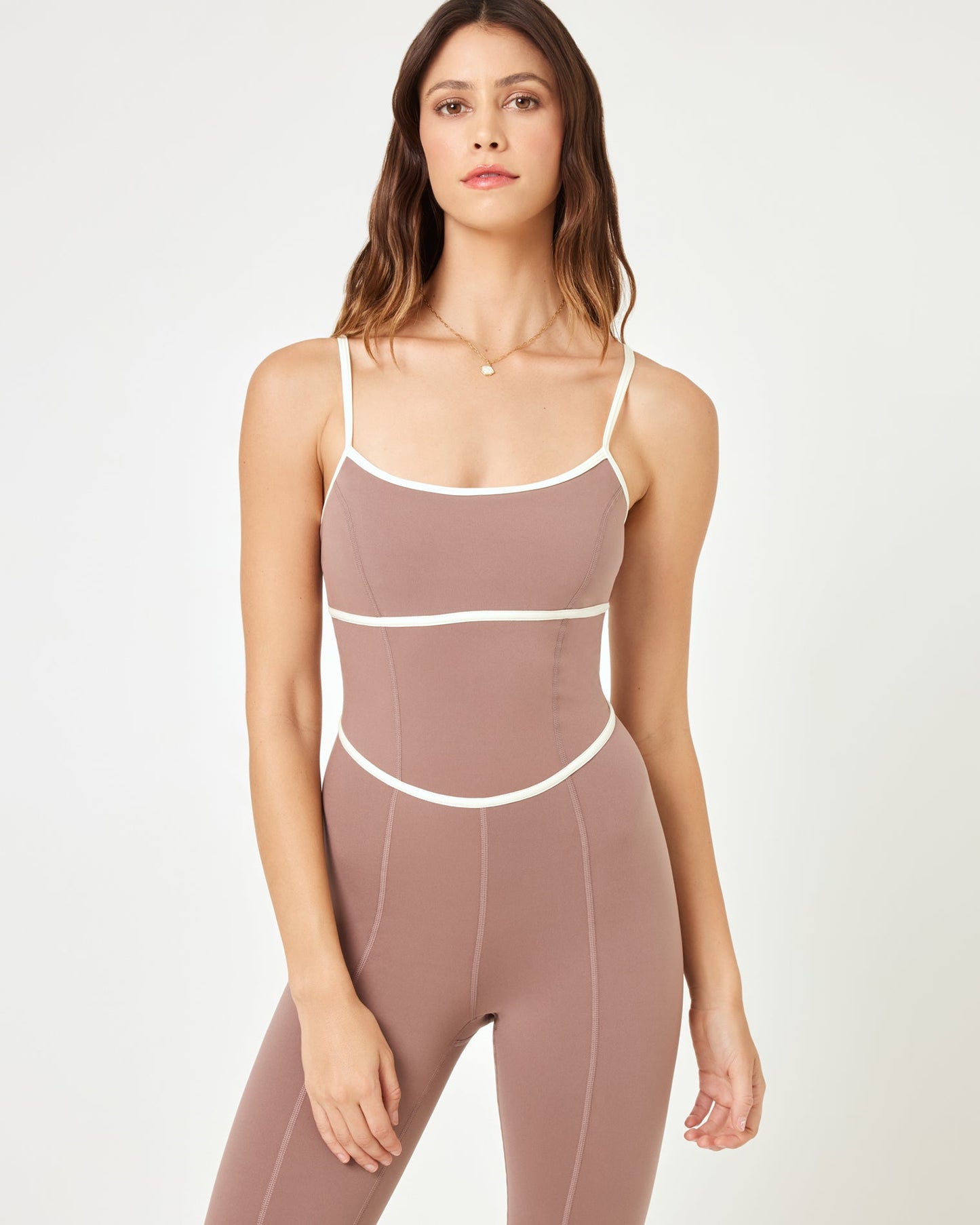 Ace Jumpsuit - Fawn/Cream | LSPACE | Evolve Fit Wear