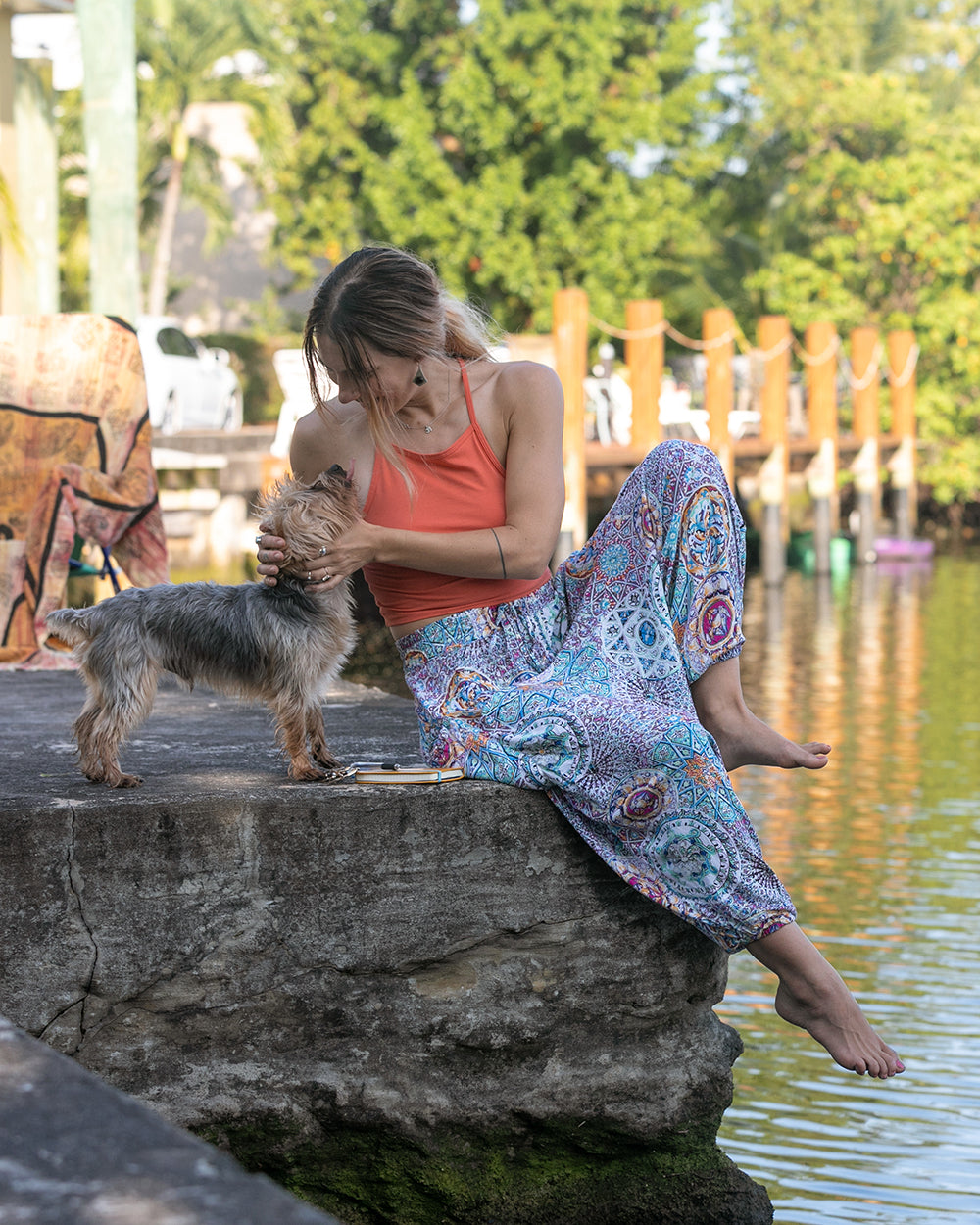 dog and harem pants #color_purple galactic