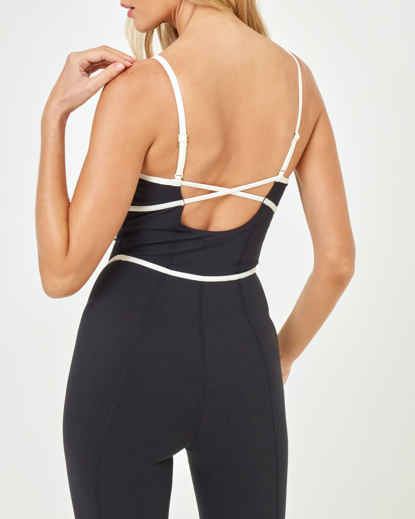 Ace Jumpsuit - Black/Cream | LSPACE | Evolve Fit Wear
