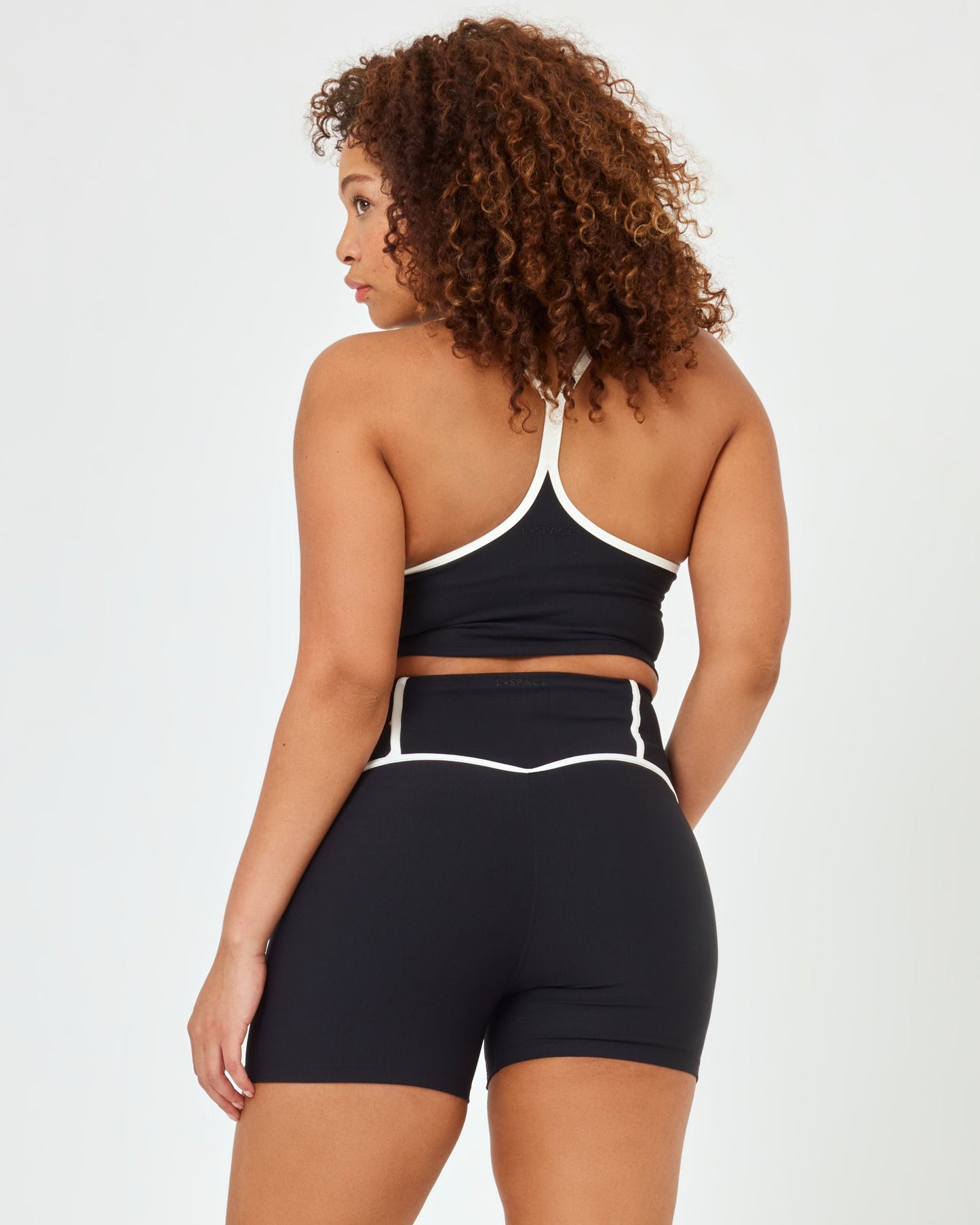 Revel Top - Black/Cream | LSPACE | Evolve Fit Wear