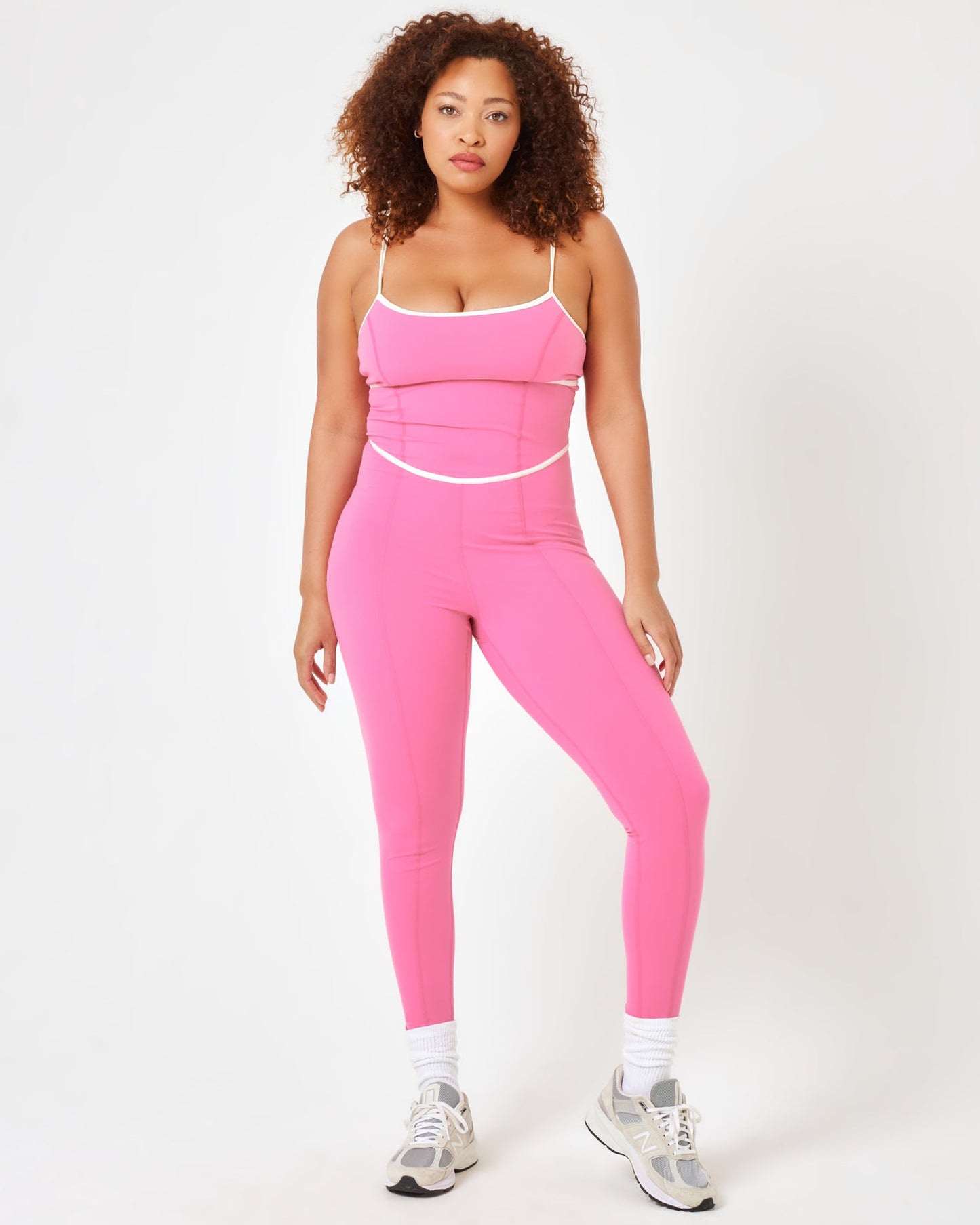 Ace Jumpsuit - Taffy/Cream | LSPACE | Evolve Fit Wear