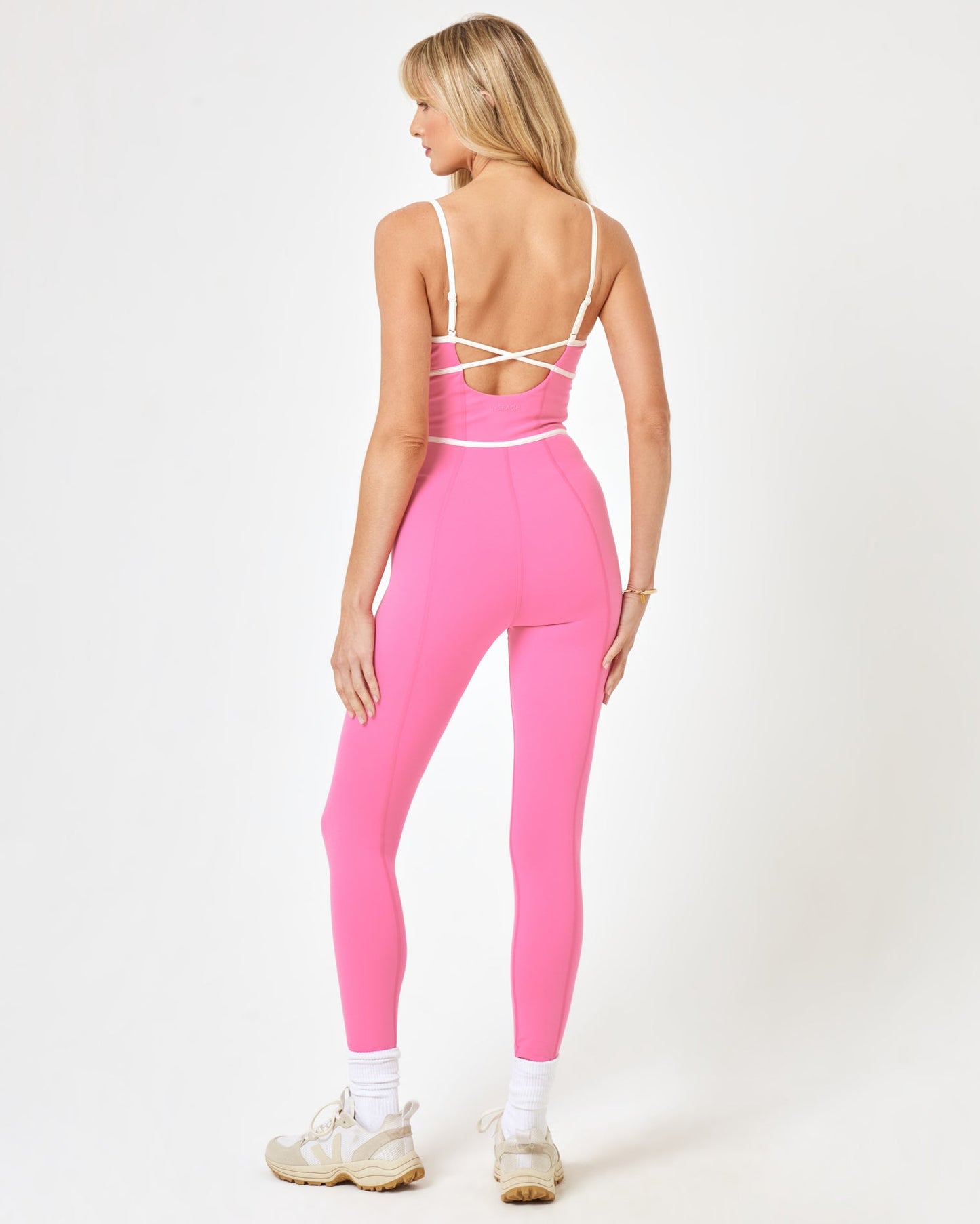 Ace Jumpsuit - Taffy/Cream | LSPACE | Evolve Fit Wear
