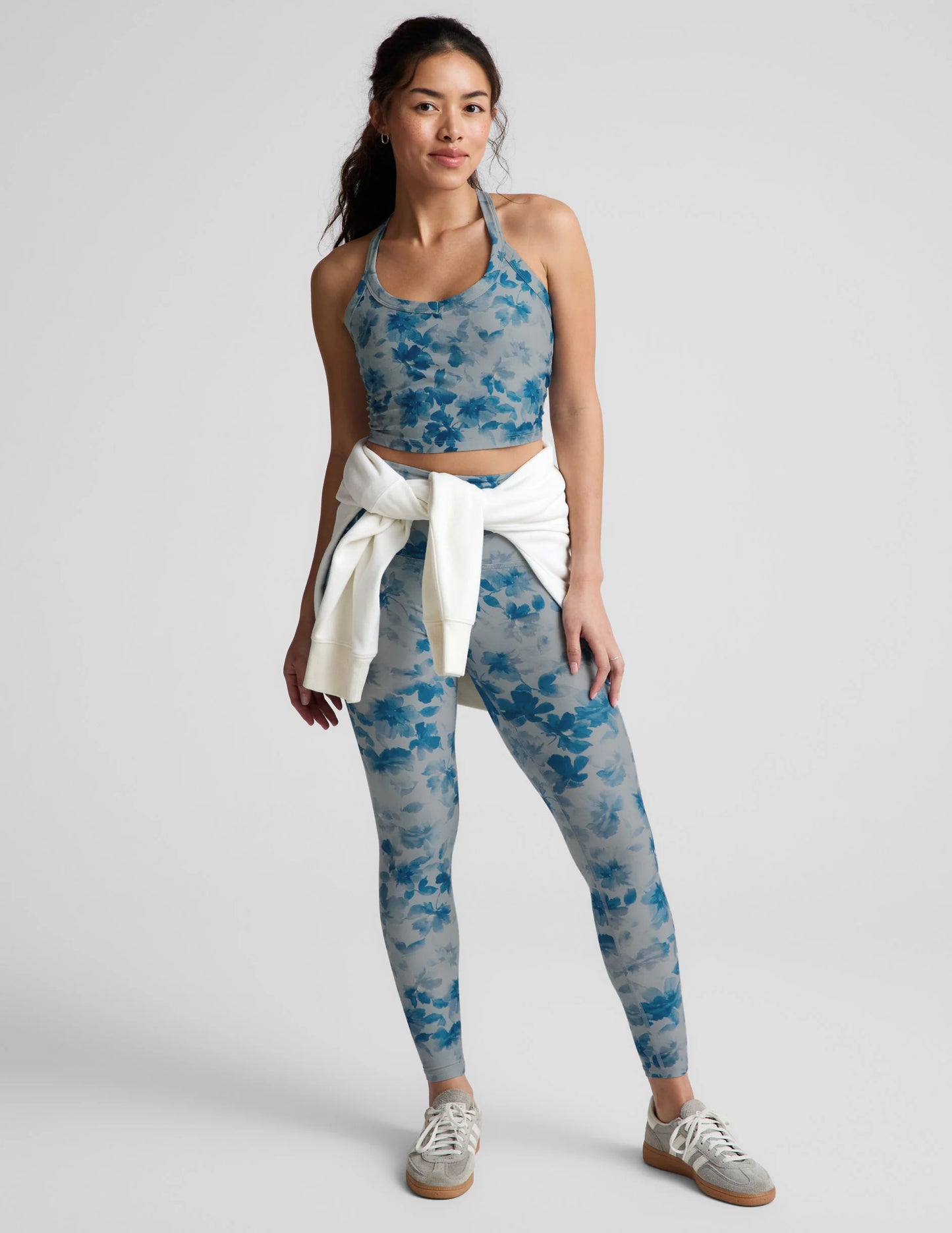 SoftMark Caught in the Midi High Waisted Leggings - Daydream Meadow