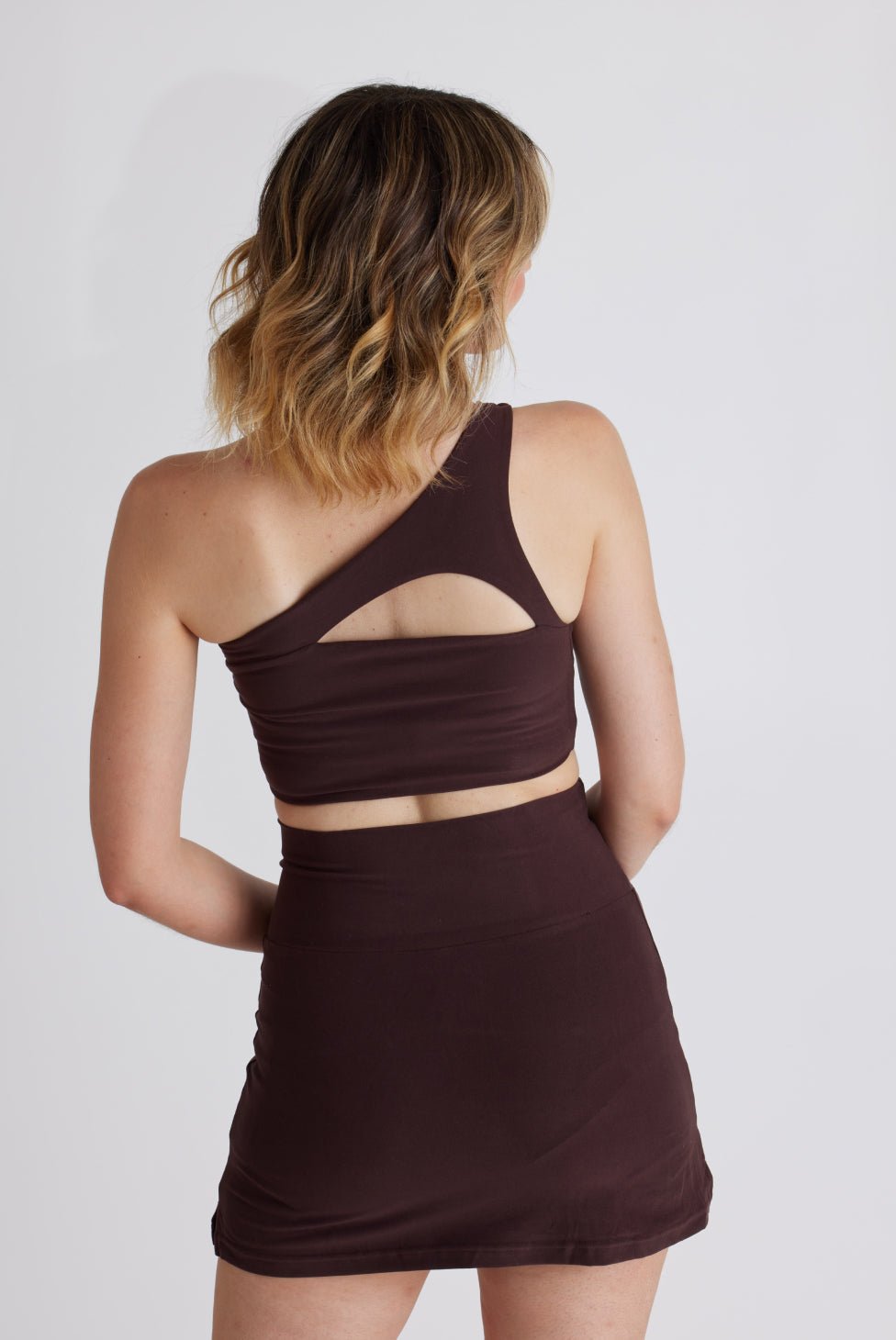 Chai One Shoulder Top | Wolven | Evolve Fit Wear