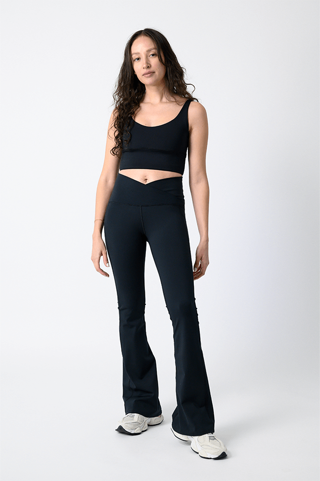 Anywhere Flare - Jet Black | Yoga Democracy | Evolve Fit Wear