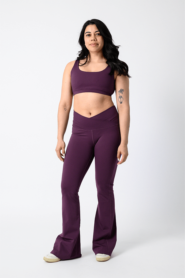 Anywhere Flare - Mulberry | Yoga Democracy | Evolve Fit Wear
