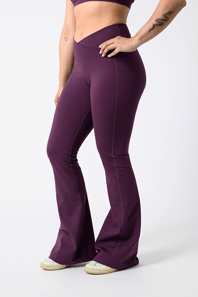 Anywhere Flare - Mulberry | Yoga Democracy | Evolve Fit Wear