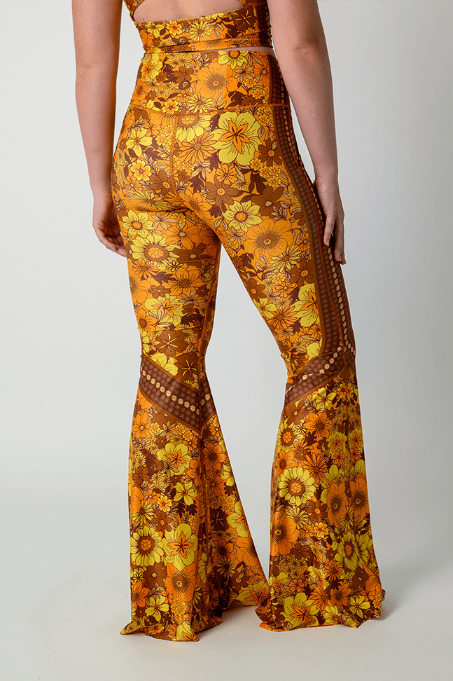 Bell Bottoms 2.0 in Flower Power | Yoga Democracy | Evolve Fit Wear