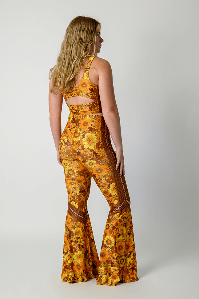 Bell Bottoms 2.0 in Flower Power | Yoga Democracy | Evolve Fit Wear