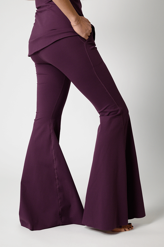 Bell Bottoms 2.0 in Mulberry | Yoga Democracy | Evolve Fit Wear