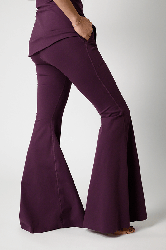 Bell Bottoms 2.0 in Mulberry | Yoga Democracy | Evolve Fit Wear