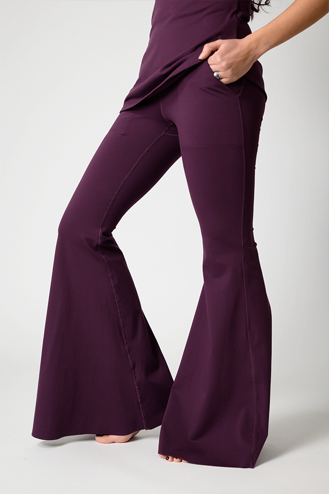 Bell Bottoms 2.0 in Mulberry | Yoga Democracy | Evolve Fit Wear