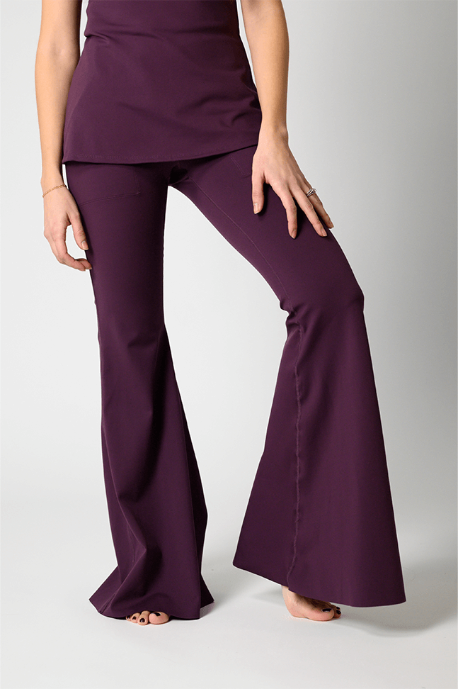 Bell Bottoms 2.0 in Mulberry | Yoga Democracy | Evolve Fit Wear