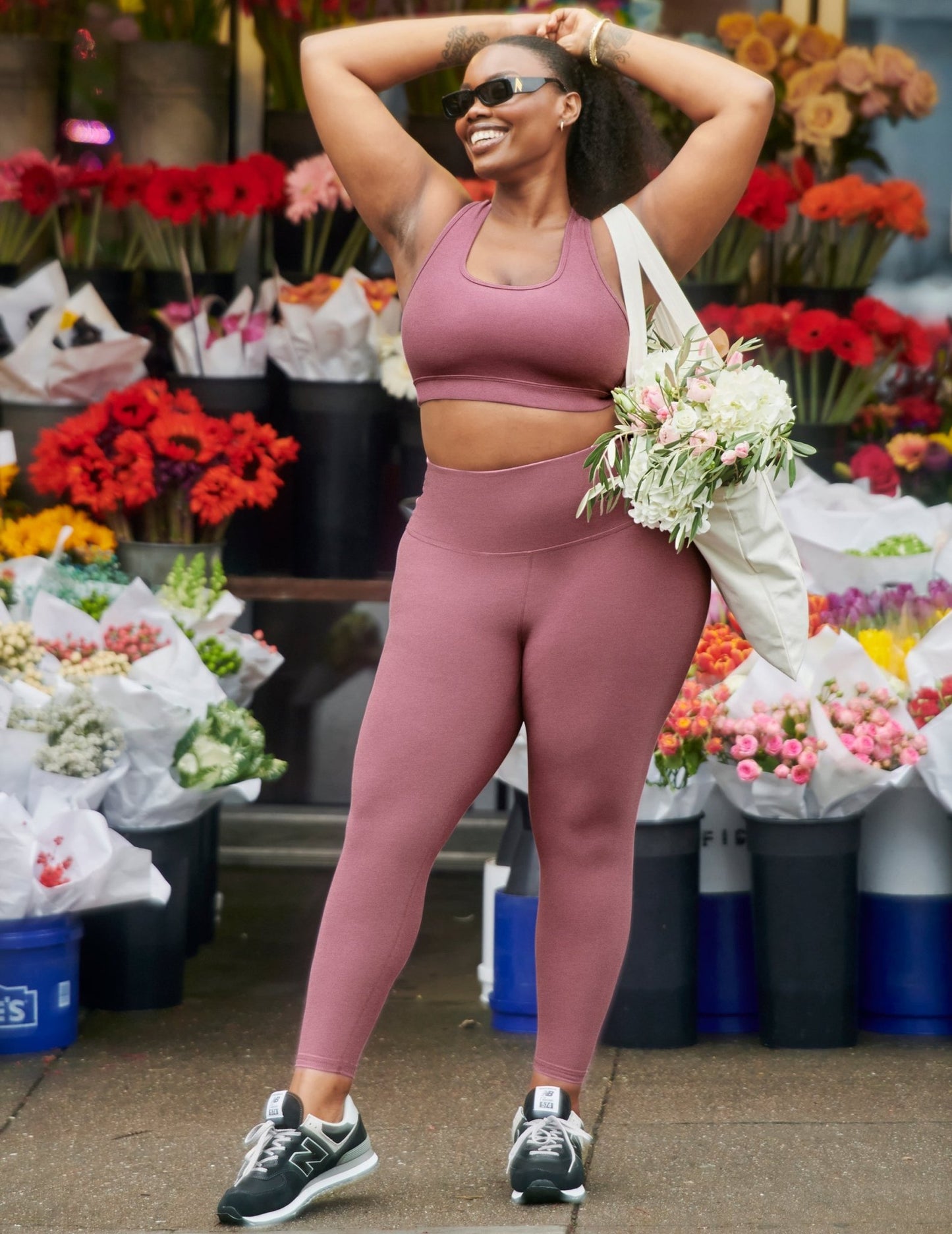 Beyond Yoga Caught in the Midi Legging - Orchid Blossom Heather | Beyond Yoga | Evolve Fit Wear