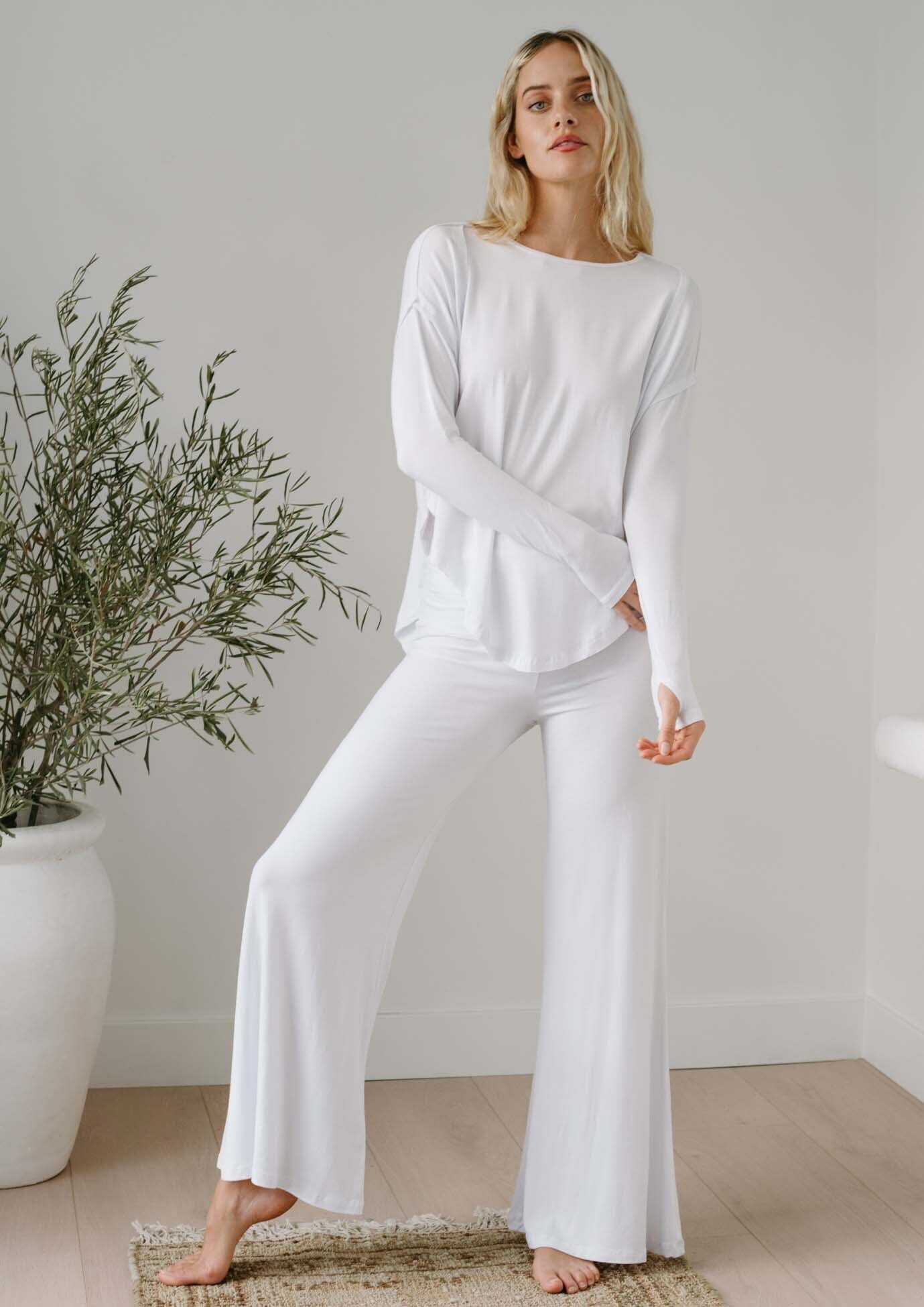 Chill Yoga Pant - White | Jala | Evolve Fit Wear