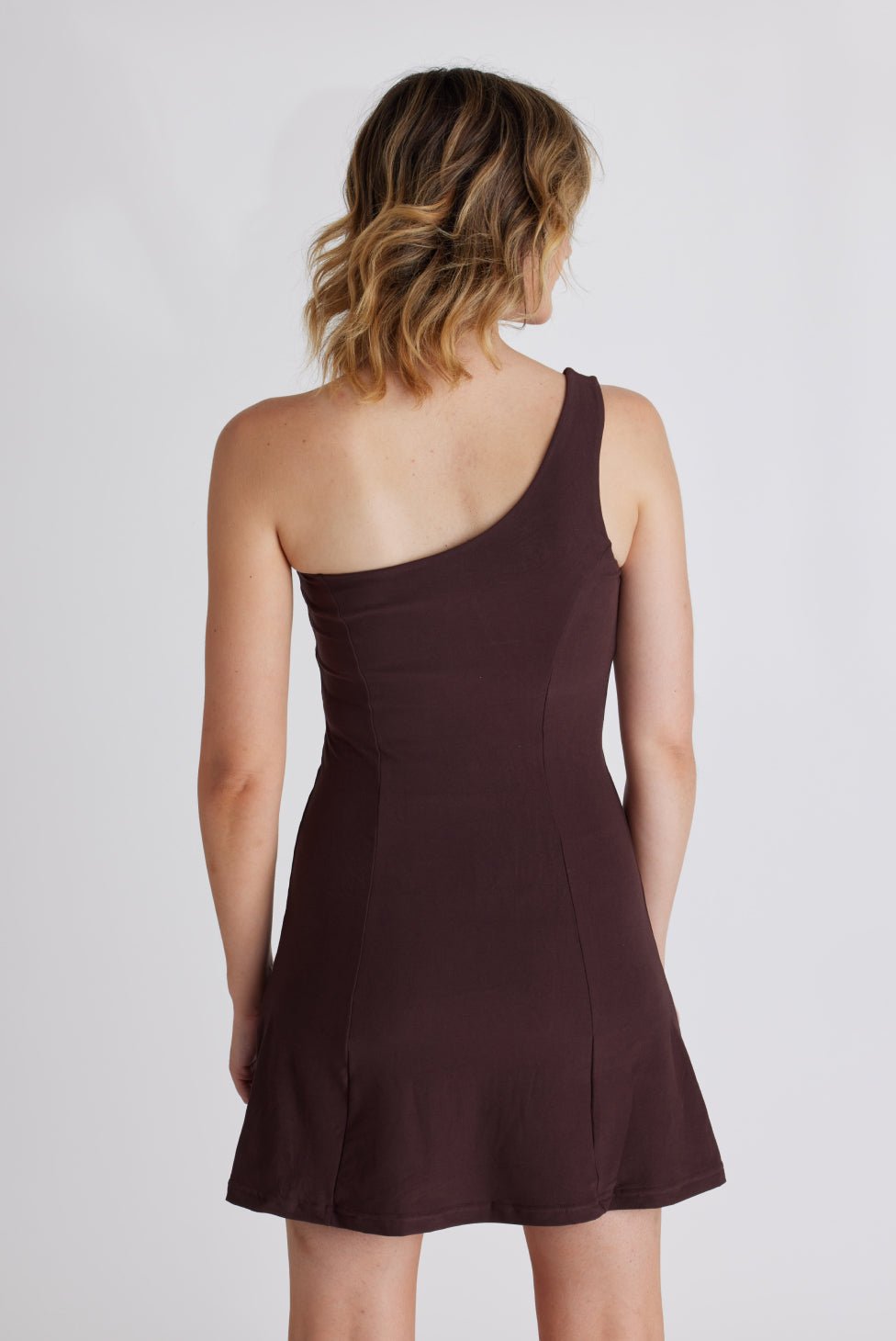 Chai One Shoulder Dress | Wolven | Evolve Fit Wear
