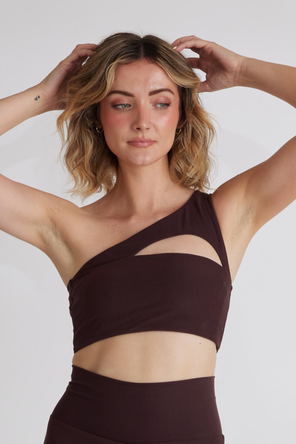 Chai One Shoulder Top | Wolven | Evolve Fit Wear
