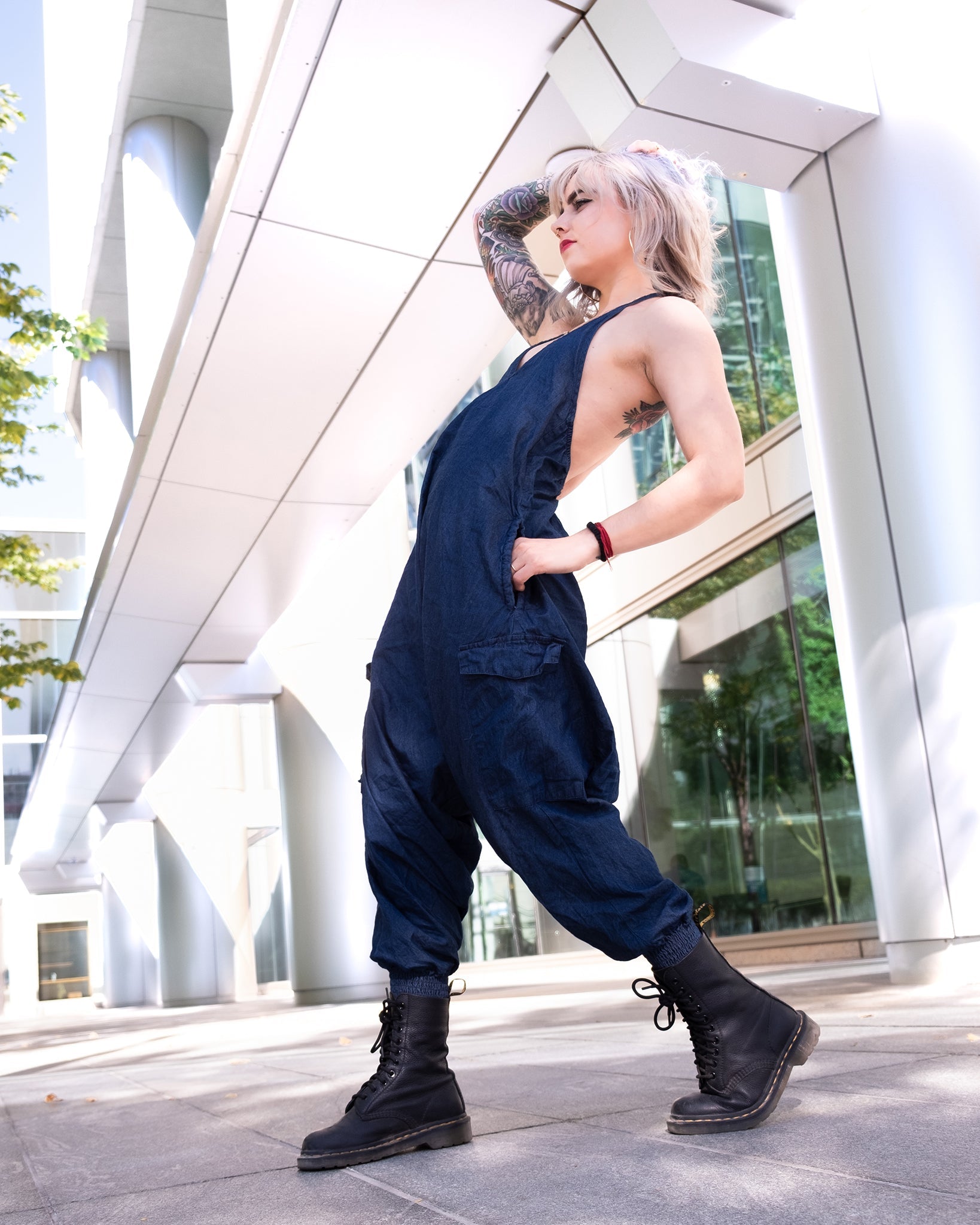 Jean Harem Jumpsuit | Buddha Pants® | Evolve Fit Wear