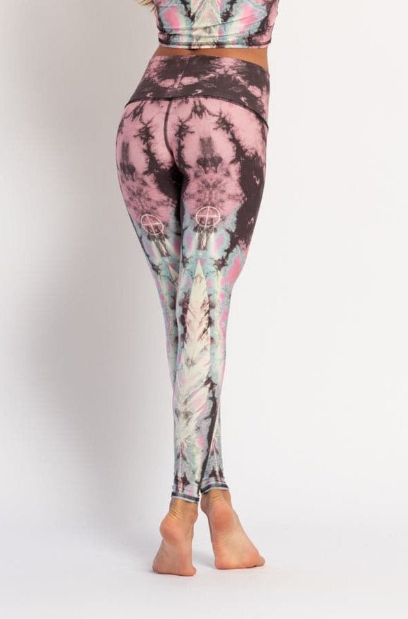 Eagle Feather Pink Hot Pant | Teeki | Evolve Fit Wear