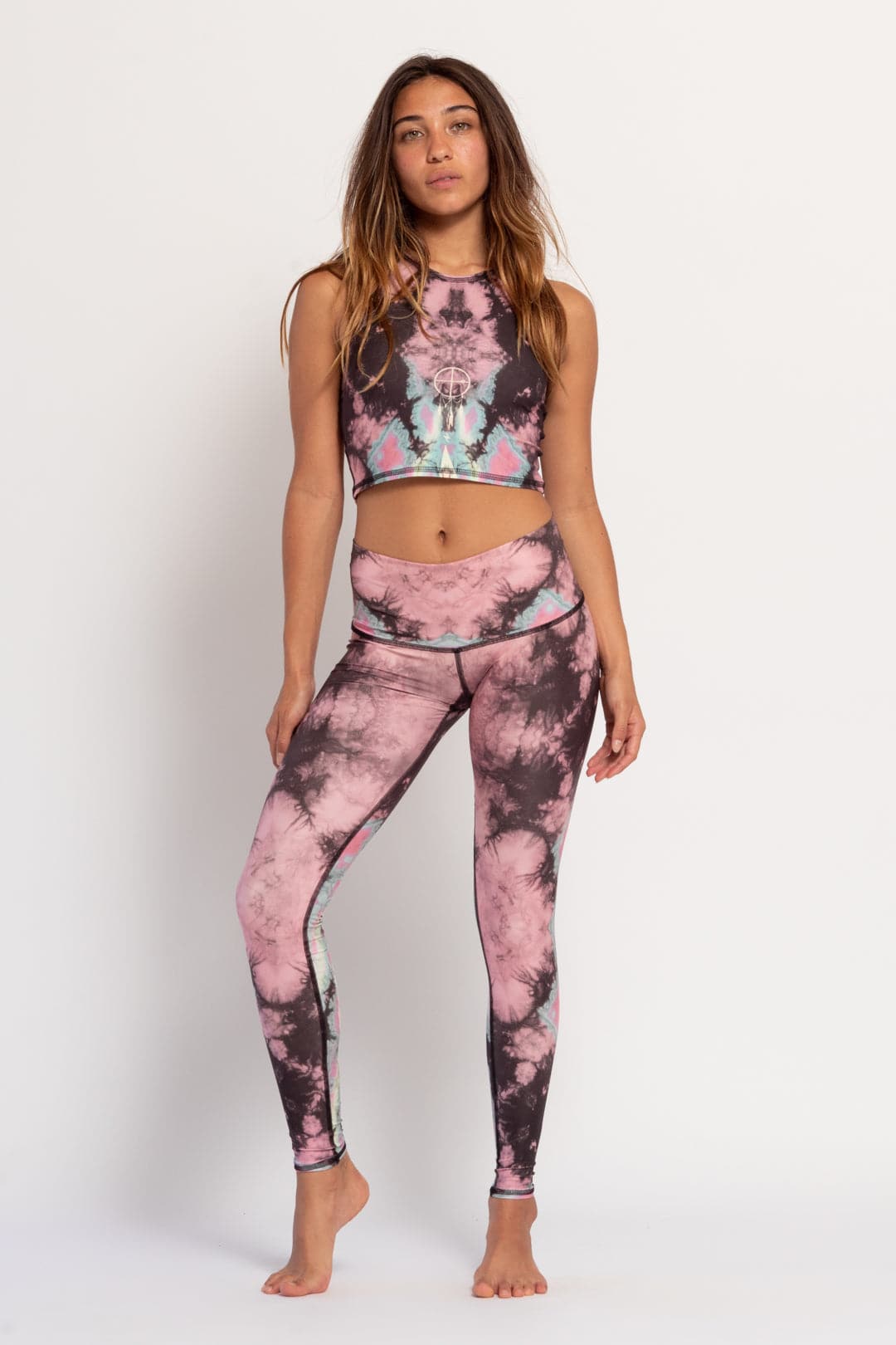 Eagle Feather Pink Hot Pant | Teeki | Evolve Fit Wear
